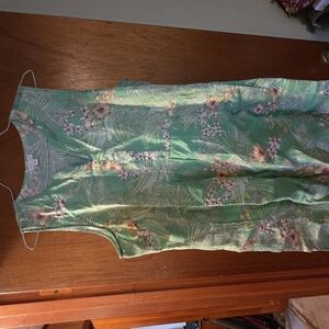 J. Jill Green Floral Dress